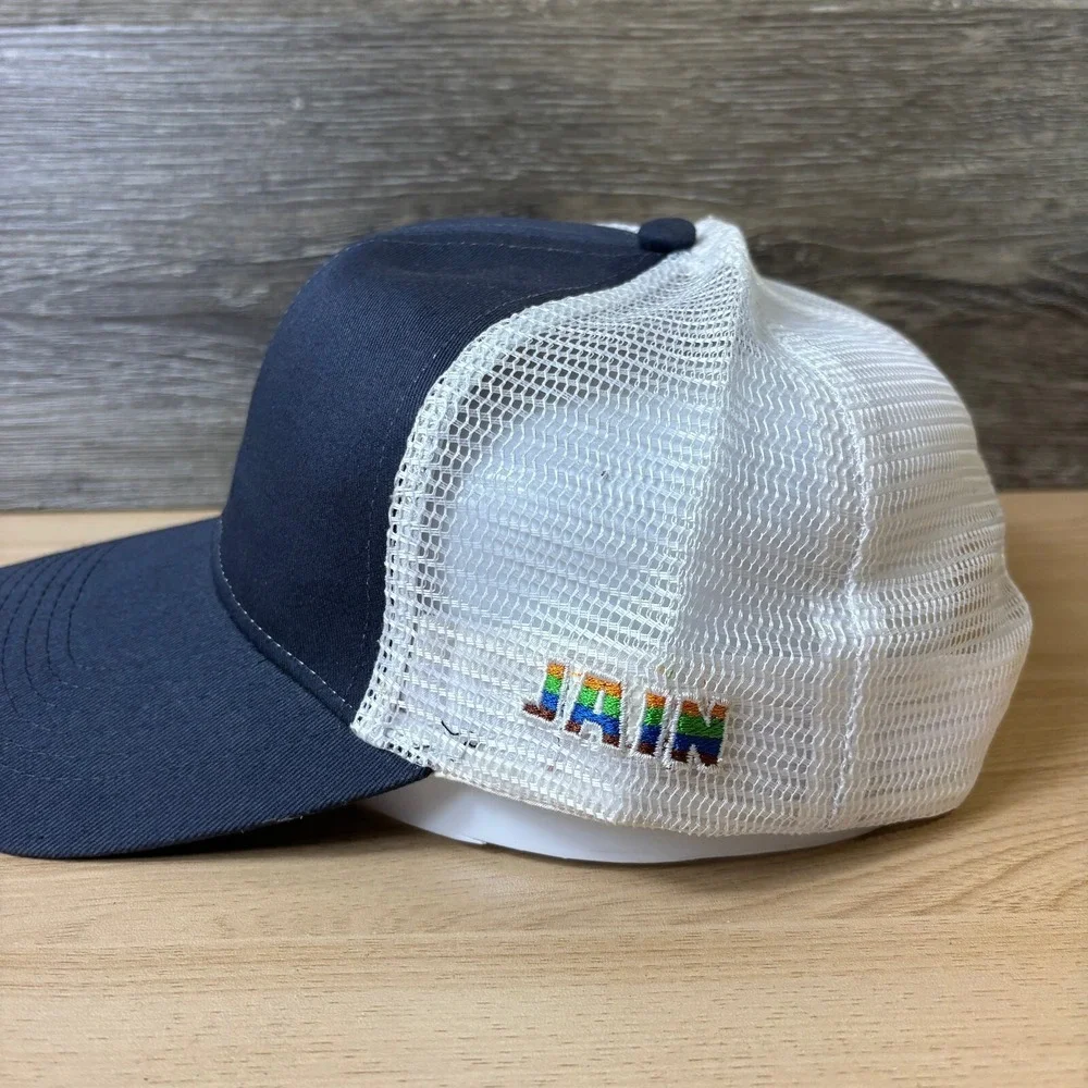 DOW Hat Cap Snap Back‎ Blue Irrigation Fingerprint Adjustable